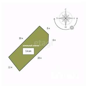 Дом 165м², 2-этажный, участок 3 сот.