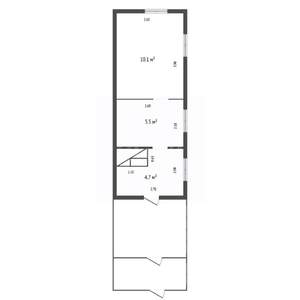 Дом 21м², 1-этажный, участок 6 сот.