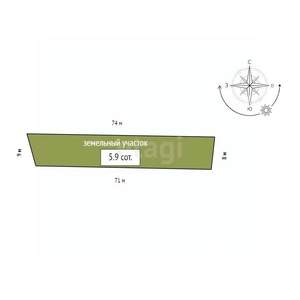 Дом 55м², 2-этажный, участок 8 сот.