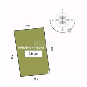 Дом 49м², 1-этажный, участок 7 сот.