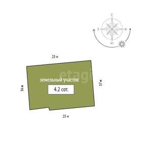 Дом 107м², 2-этажный, участок 4 сот.