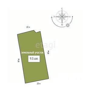 Дом 72м², 2-этажный, участок 9 сот.