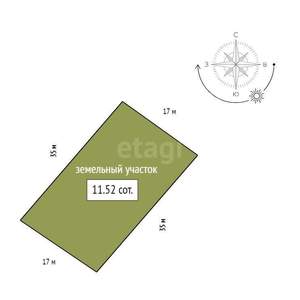 Дом 55м², 1-этажный, участок 12 сот.