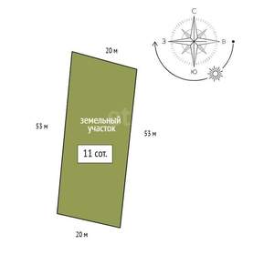 Дом 94м², 1-этажный, участок 11 сот.