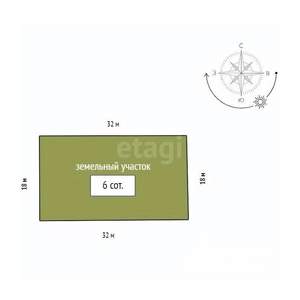 Дом 60м², 2-этажный, участок 6 сот.