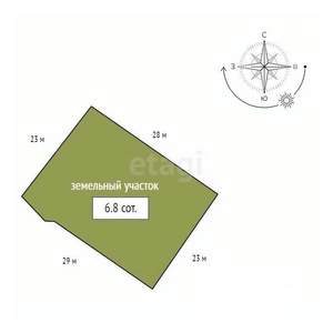 Дом 30м², 3-этажный, участок 6 сот.