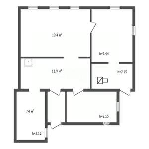 Дом 68м², 1-этажный, участок 5 сот.