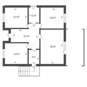 Дом 79м², 1-этажный, участок 6 сот.