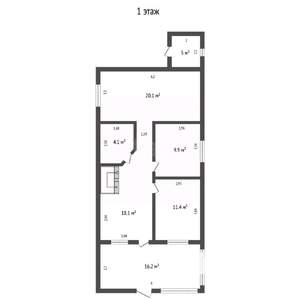 Дом 138м², 2-этажный, участок 5 сот.