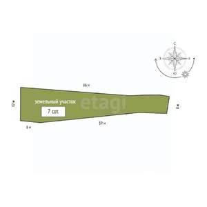 Дом 18м², 1-этажный, участок 7 сот.