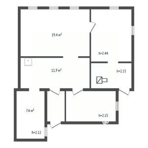 Дом 68м², 1-этажный, участок 5 сот.