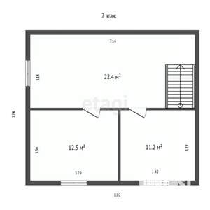 Дом 90м², 2-этажный, участок 11 сот.