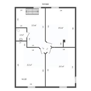 Дом 171м², 2-этажный, участок 6 сот.