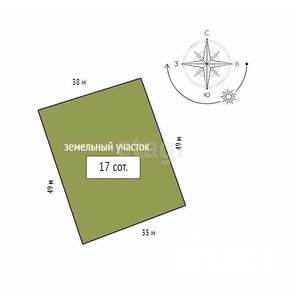 Дом 120м², 1-этажный, участок 17 сот.