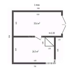 Дом 184м², 2-этажный, участок 13 сот.