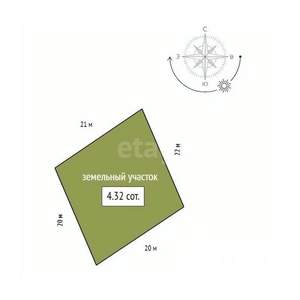 Дом 30м², 2-этажный, участок 4 сот.