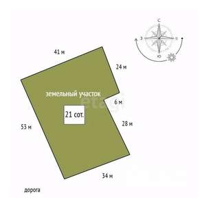 Дом 119м², 1-этажный, участок 21 сот.