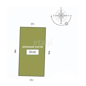 Дом 120м², 1-этажный, участок 10 сот.