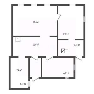 Дом 68м², 1-этажный, участок 5 сот.