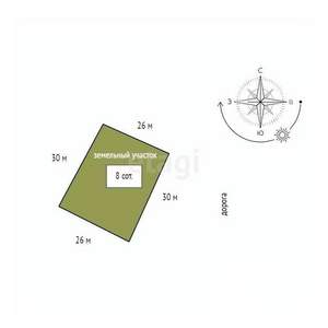 Дом 172м², 3-этажный, участок 8 сот.