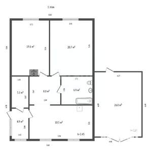 Дом 150м², 2-этажный, участок 8 сот.