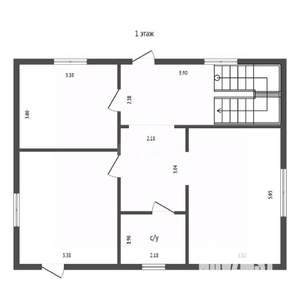 Дом 109м², 2-этажный, участок 6 сот.