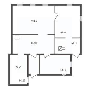 Дом 68м², 1-этажный, участок 5 сот.