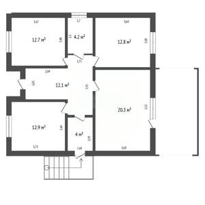 Дом 79м², 1-этажный, участок 6 сот.