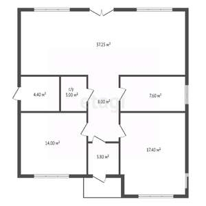 Дом 96м², 1-этажный, участок 11 сот.