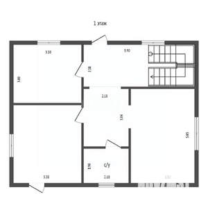 Дом 109м², 2-этажный, участок 6 сот.