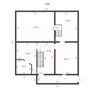 Дом 500м², 3-этажный, участок 10 сот.