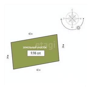 Дом 115м², 1-этажный, участок 10 сот.