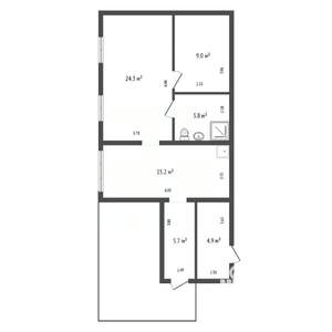 Дом 83м², 1-этажный, участок 10 сот.