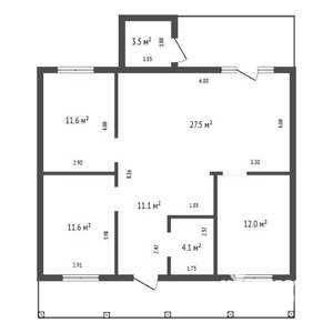 Дом 120м², 2-этажный, участок 7 сот.