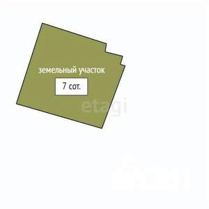 Дом 60м², 1-этажный, участок 7 сот.