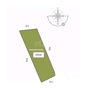 Дом 36м², 2-этажный, участок 6 сот.