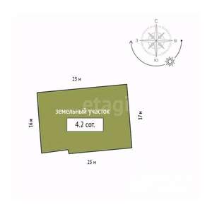 Дом 107м², 2-этажный, участок 4 сот.