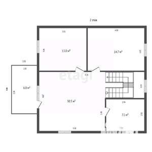 Дом 130м², 2-этажный, участок 8 сот.