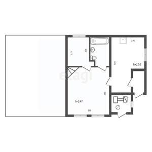 Дом 54м², 1-этажный, участок 5 сот.