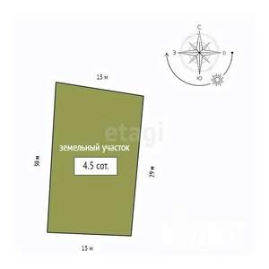 Дом 76м², 1-этажный, участок 5 сот.