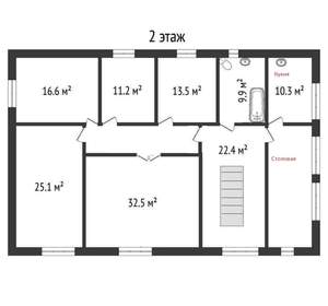 Дом 350м², 2-этажный, на длительный срок, 