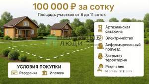 Дом 81м², 1-этажный, участок 8 сот.  
