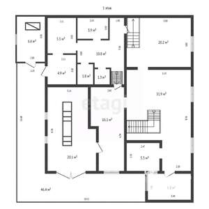 Дом 200м&sup2;, 3-этажный, участок 6 сот.  