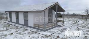 Дом 79м&sup2;, 1-этажный, участок 8 сот.  