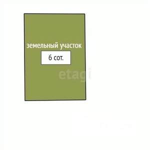 Дом 30м&sup2;, 1-этажный, участок 6 сот.  