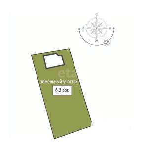 Дом 50м&sup2;, 2-этажный, участок 6 сот.  