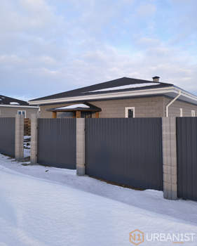 Дом 100м&sup2;, 1-этажный, участок 9 сот.  