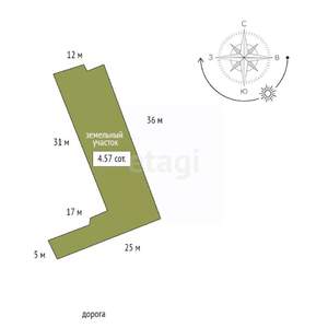 Дом 120м², 2-этажный, участок 5 сот.  