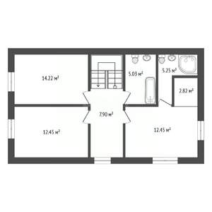 Дом 172м&sup2;, 2-этажный, участок 8 сот.  