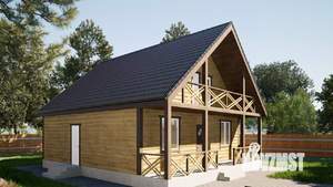 Дом 98м&sup2;, 2-этажный, участок 10 сот.  